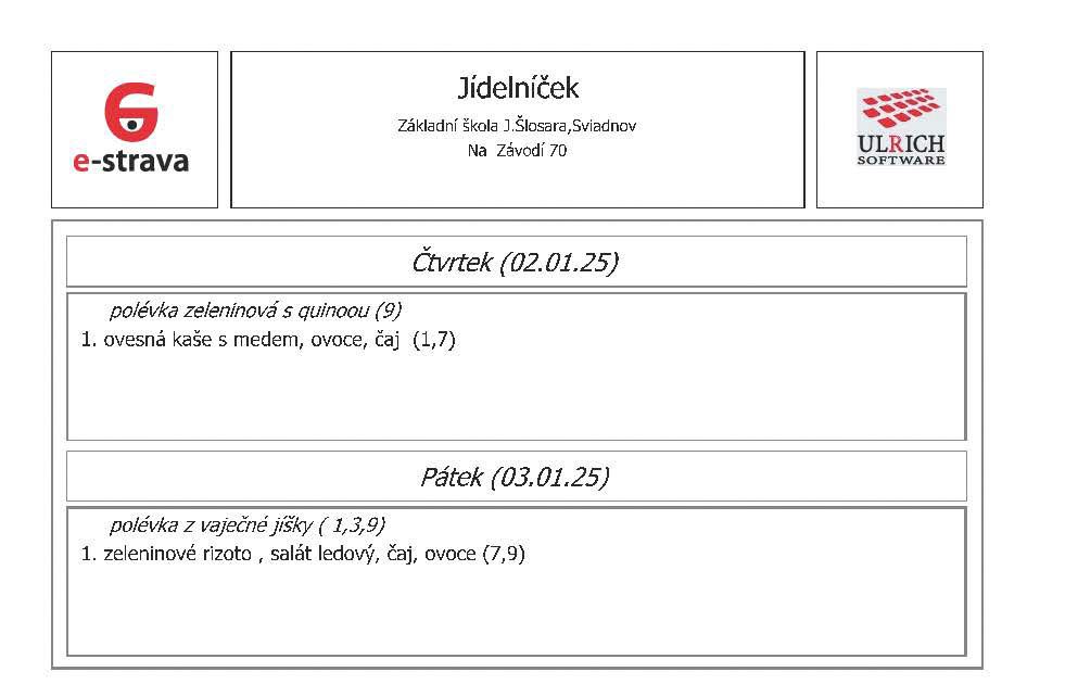 jídelníček odkaz PDF