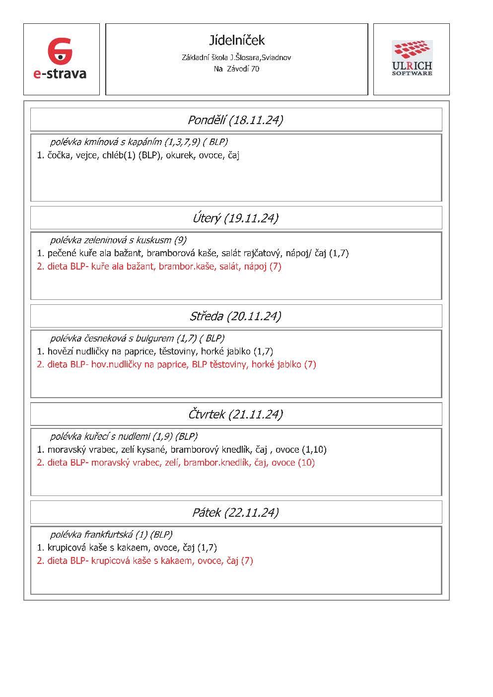 jídelníček odkaz PDF